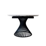 Tavolo tondo allungabile Arizona ceramica effetto marmo - immagine 8