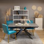 TAVOLO LUISIANA IN CERAMICA  EFFETTO MARMO - immagine 7