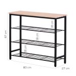 LIBRERIA SCAFFALE MIT 4 RIPIANI - immagine 2