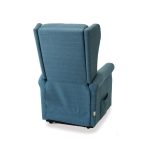 POLTRONA RELAX BERGERE ARLETTE 2 MOTORI ELETTRICA ALZAPERSONA BLU - immagine 6