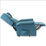 POLTRONA RELAX BERGERE ARLETTE 2 MOTORI ELETTRICA ALZAPERSONA BLU - immagine 10