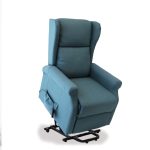 POLTRONA RELAX BERGERE ARLETTE 2 MOTORI ELETTRICA ALZAPERSONA BLU - immagine 2