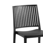 Sedia Tavira in polipropilene nera - immagine 2