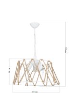 Lampada da soffitto Carmen nera - immagine 4