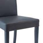 SEDIA ORNELLA IN SIMILPELLE CON GAMBE IN LEGNO TINTA UNITA - immagine 7