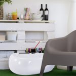 TAVOLINO EVOLUTION STONE, RESINA BIANCO LACC OPACO - immagine 3