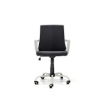 POLTRONA GIREVOLE ALTEZZA REGOLABILE SMILE BIANCA/NERO - immagine 5