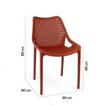 Sedia Braga in polipropilene - immagine 7